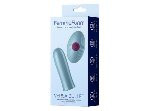 FEMMEFUNN VERSA BULLET WITH REMOTE LIGHT BLUE - 5