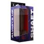SHAFT MODEL A 8.5 INCH LIQUIDE SILICONE DONG WITH BALLS MAHOGANY - 4