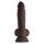 SHAFT MODEL A 7.5 INCH LIQUIDE SILICONE DONG WITH BALLS MAHOGANY