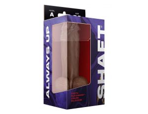 SHAFT MODEL A 7.5 INCH LIQUIDE SILICONE DONG WITH BALLS OAK