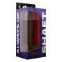 SHAFT MODEL A 9.5 INCH LIQUIDE SILICONE DONG WITH BALLS MAHOGANY - 3