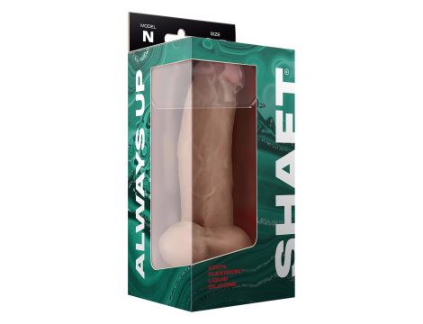 SHAFT MODEL N 8.5 INCH LIQUIDE SILICONE DONG WITH BALLS PINE - 3