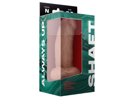 SHAFT MODEL N 7.5 INCH LIQUIDE SILICONE DONG WITH BALLS PINE - 3