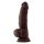 SHAFT MODEL N 7.5 INCH LIQUIDE SILICONE DONG WITH BALLS MAHOGANY