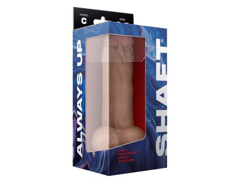 SHAFT MODEL C 8.5 INCH LIQUIDE SILICONE DONG WITH BALLS PINE - 3
