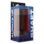 SHAFT MODEL C 8.5 INCH LIQUIDE SILICONE DONG WITH BALLS MAHOGANY - 4