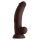 SHAFT MODEL C 7.5 INCH LIQUIDE SILICONE DONG WITH BALLS MAHOGANY