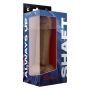 SHAFT MODEL C 9.5 INCH LIQUID SILICONE DONG WITH BALLS OAK - 4