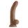 SHAFT MODEL C 9.5 INCH LIQUID SILICONE DONG WITH BALLS OAK