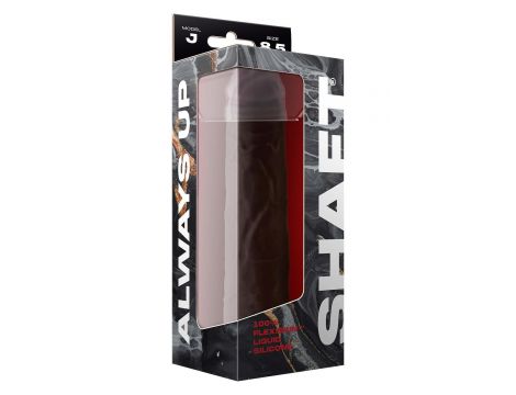 SHAFT MODEL J 8.5 INCH LIQUIDE SILICONE DONG MAHOGANY - 2