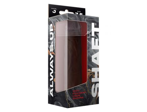 SHAFT MODEL J 7.5 INCH LIQUIDE SILICONE DONG MAHOGANY - 3