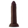 SHAFT MODEL J 6.5 INCH LIQUIDE SILICONE DONG MAHOGANY - 3
