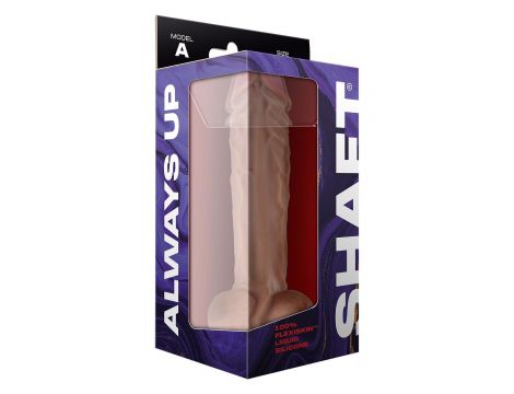 SHAFT MODEL A 10.5 INCH LIQUID SILICONE DONG WITH BALLS PINE - 5