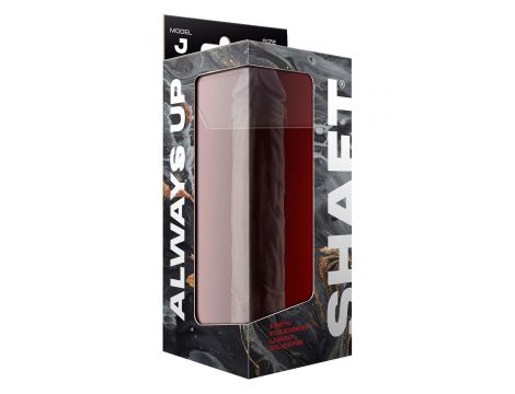 SHAFT MODEL J 9.5 INCH LIQUID SILICONE DONG MAHOGANY - 3