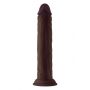 SHAFT MODEL J 9.5 INCH LIQUID SILICONE DONG MAHOGANY - 2