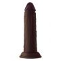 SHAFT MODEL J 5.5 INCH LIQUID SILICONE DONG MAHOGANY - 3