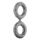SHAFT DOUBLE C-RING LARGE GRAY