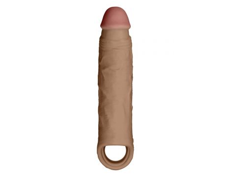 SHAFT SHEATH MODEL F 6.9 INCH LIQUID SILICONE SLEEVE OAK - 3