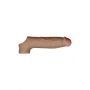 SHAFT SHEATH MODEL F 6.9 INCH LIQUID SILICONE SLEEVE OAK - 2