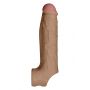 SHAFT SHEATH MODEL F 6.9 INCH LIQUID SILICONE SLEEVE OAK - 6