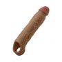SHAFT SHEATH MODEL F SIZE 1 7.8 INCH LIQUID SILICONE SLEEVE OAK - 3