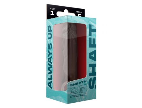 SHAFT SHEATH MODEL F SIZE 1 7.8 INCH LIQUID SILICONE SLEEVE MAHOGANY - 5