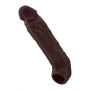 SHAFT SHEATH MODEL F SIZE 1 7.8 INCH LIQUID SILICONE SLEEVE MAHOGANY - 3