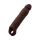SHAFT SHEATH MODEL F SIZE 1 7.8 INCH LIQUID SILICONE SLEEVE MAHOGANY