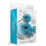 NIXIE METAL BUTT PLUG & FURRY HANDCUFF SET, MEDIUM,Â BLUE METALLIC - 5