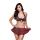 2-PIECE SCHOOL GIRL UNIFORM BLACK-RED