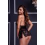 LACE BABYDOLL 1PC, BLACK - 4