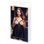 SHEER BABYDOLL W/OPEN CUP BRA PANT, XL - 4