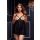 SHEER BABYDOLL W/OPEN CUP BRA PANT, XL