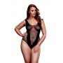 FISHNET JAQUARD V TEDDY, XL - 2
