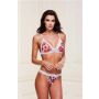 WHITE FLORAL & LACE BRA SET, M/L - 2