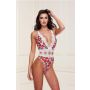 WHITE FLORAL & LACE TEDDY, S/M - 4