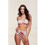 WHITE FLORAL & LACE BRA SET, S/M - 4