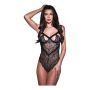 SEXY STRAPPY LACE TEDDY BLACK, S/M - 4