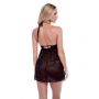 BACI ECO LACE AND MESH CHEMISE BLACK, S/M - 3