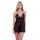 BACI ECO LACE AND MESH CHEMISE BLACK, S/M