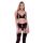 BACI 3 PCS ECO PEEK-A-BOO BRA, GARTER & PANTY SET BLACK, S/M