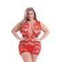 BACI CORSET FRONT LACE MINI DRESS RED, QUEEN - 3