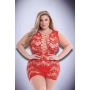 BACI CORSET FRONT LACE MINI DRESS RED, QUEEN - 5