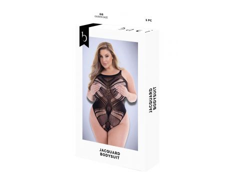 BACI JACQUARD BODYSUIT BLACK, QUEEN - 5
