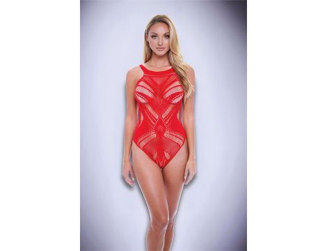 BACI JACQUARD BODYSUIT RED, OS - 3