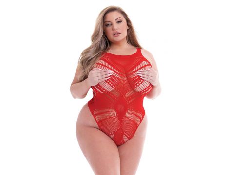 BACI JACQUARD BODYSUIT RED, QUEEN - 3