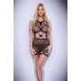 BACI DIAMONTE NET MINI DRESS BLACK, OS - 3