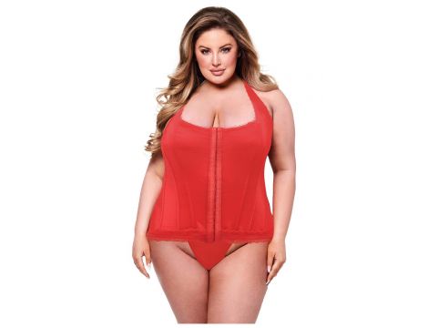 BACI BUSTIER RED, 3X/4X