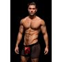 ENVY SNAP DOWN MESH BOXER BRIEF BLACK RED, S/M - 2