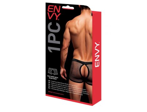 ENVY SNAP DOWN MESH BOXER BRIEF BLACK, L/XL - 2